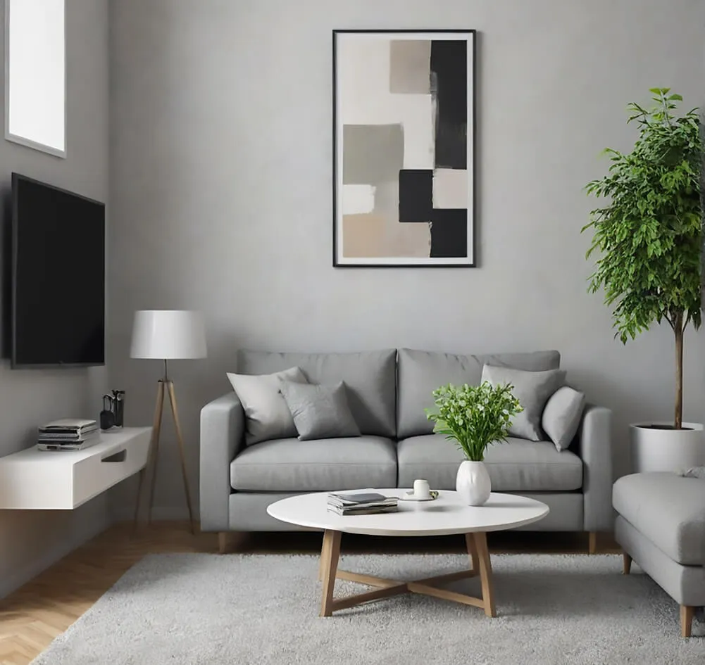 A picture of a tidy living room that has been cleaned by Sparkle n' Clean's professional cleaning service.